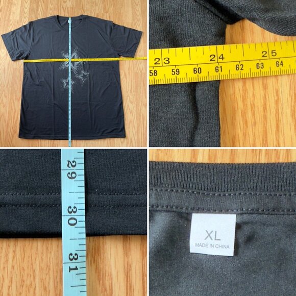 Theater Star Graphic T Shirt Size XL Black Cotton Short Sleeve Top - Picture 5 of 10